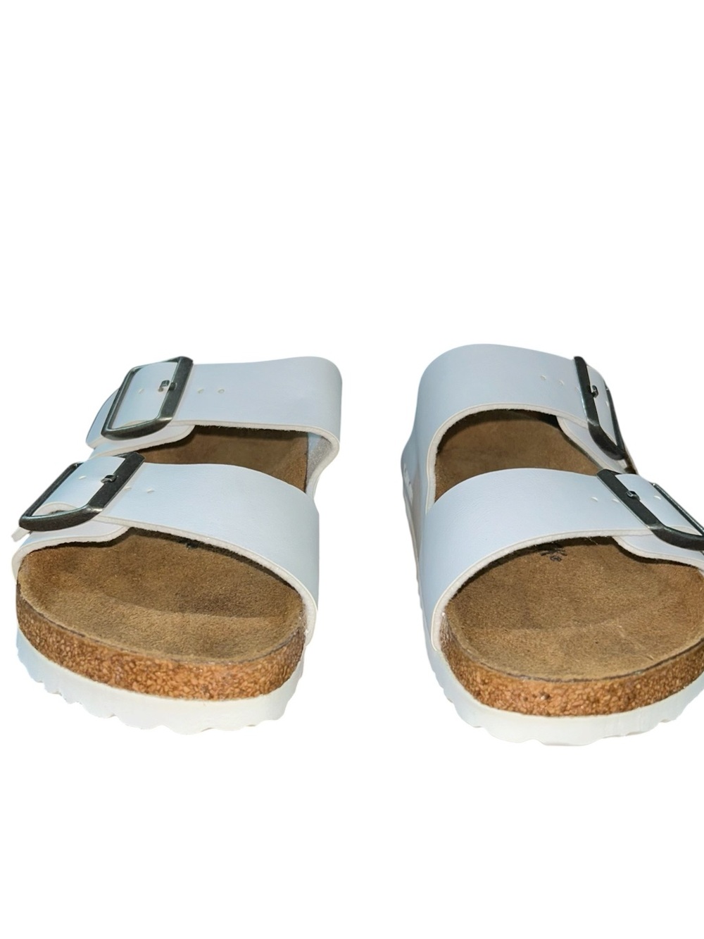 Birkenstock Arizona White Birko-Flor Sandals Size 38 Narrow US 7 Womens NIB - Picture 6 of 10